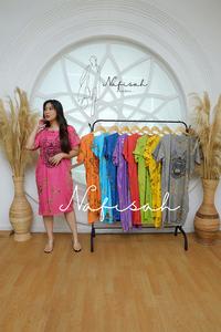 Gambar Daster Bali Motif Barong Bahan Rayon Adem All Size - Orange dari Nafisah Clothes undefined 2 Tokopedia