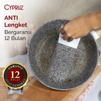 Gambar CYPRUZ WHITE GRANITE FRY WOK WAJAN PENGGORENGAN ANTI LENGKET 28 CM - 28 CM dari sinar66.id undefined 3 Tokopedia