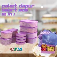 Gambar CPM PAKET FOOD STORAGE DAPUR SMART MOM 12 IN 1 Plastik - Ungu dari CPM Shop_NEW undefined 5 Tokopedia