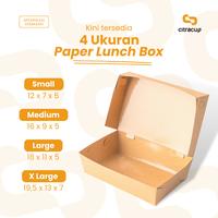 Gambar LUNCH BOX PAPER BAHAN KRAFT/ COKLAT SIZE MEDIUM FULL LAMINASI SIZE M dari CITRA CUP undefined 2 Tokopedia