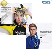 Gambar WAVE 1385S53  - diving snorkel mask - kaca mata renang - clear lime dari DETEC ID undefined 3 Tokopedia
