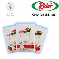 Gambar Kaos dalam pria tangan buntung merk Rider R123B sz 32, 34, 36 - Putih, 32 dari Garasi Serba Serbi undefined 1 Tokopedia
