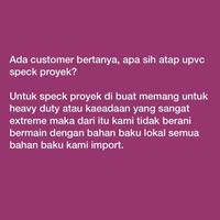 Gambar Atap UPVC Jaya Roof Putih Doff bukan Alderon - Holodeck - Rooftop dari JAYAROOF UPVC undefined 3 Tokopedia