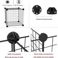 Gambar MR RIGHT CAT DOG CAGE kandang pagar besi DIY KUCING ANJING HAMSTER - Hitam 12pcs dari CV Sumber Alami undefined 4 Tokopedia