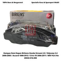 Gambar Kampas Rem Depan Birkens Honda BR-V BRV Metalic Original Quality dari UNOPART ID undefined 3 Tokopedia