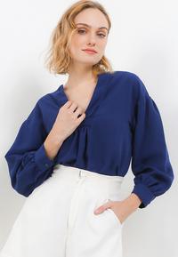 Gambar LLACES Clothing - Blouse Wanita - Joie Blouse - Navy - M dari LLACES Clothing undefined 1 Tokopedia