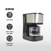 Gambar KRISBOW COFFEE MAKER MACHINE 6 CUP MESIN PEMBUAT KOPI 750 ML AUTO DRIP dari Tiam Ma undefined 1 Tokopedia