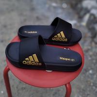 Gambar Sandal Pria Ukuran Big Size 46 47 48 49 50 Selop Besar Jumbo Terbaru - Hitam Gold, 50 dari ID Sport Fashion undefined 3 Tokopedia