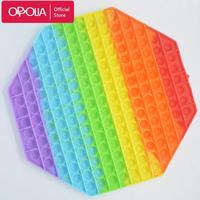 Gambar mainan pop it jumbo rainbow popits board game popit figet toys 30CM - Octagon dari BenyanShop undefined 1 Tokopedia