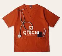 Gambar Scrub / baju oka / baju jaga dokter (atasan saja ukuran S M L) - XXXL dari Gracia Scrubsuits Malang undefined 2 Tokopedia