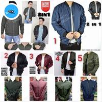 Gambar jaket bomber motor polos atau custom bordir pria | L, XL, XXL - FULL PACKAGE dari JSKY CLOTHING undefined 3 Tokopedia