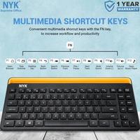 Gambar NYK Mini Wireless Bluetooth Multi Device Keyboard - BT-90 Keyboard dari azkari11 undefined 1 Tokopedia