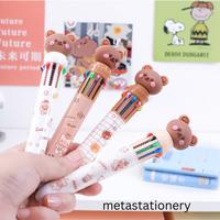 Gambar Pulpen 10 Warna / Pulpen Motif Lucu / Pen Color Kawaii Teddy Bear dari Meta Stationery_NEW undefined 1 Tokopedia