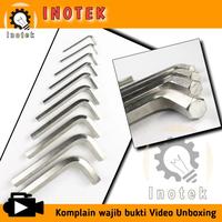 Gambar Kunci L GROSIR 100 pcs Allen Key 1,5mm 2mm 2,5mm 3mm 4mm 5mm 6mm - 3mm dari Inotek undefined 3 Tokopedia