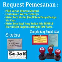 Gambar Stempel Flash Warna Otomatis Design Custom - GAGANG F, HITAM dari Esembe 79 undefined 3 Tokopedia