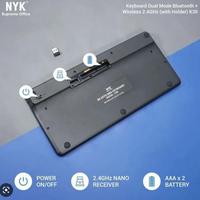 Gambar NYK Mini Wireless Bluetooth Multi Device Keyboard - BT-90 Keyboard dari azkari11 undefined 5 Tokopedia