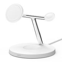 Gambar Belkin WIZ017kr White 3in1 Wireless Charger Stand with MagSafe 15W dari Belkin Indonesia undefined 2 Tokopedia