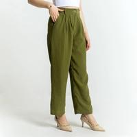 Gambar Celana Panjang Wanita Crinckle Green Brand The Executive Original dari Anjaru Fashion Store undefined 1 Tokopedia