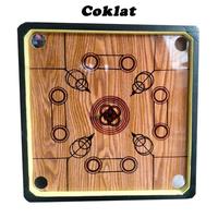 Gambar [TERLARIS] MEJA KARAMBOL SET MURAH 100X100 CM PAPAN KARAMBOL - coklat dari squashgold undefined 3 Tokopedia