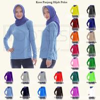 Gambar XL-XXL Tshirt / Kaos Hijab Panjang Polos Murah dari Indo Tees Factory undefined 1 Tokopedia