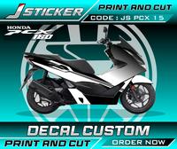 Gambar STICKER PRINTING MOTOR PCX - Putih, GLOSSY/KILAP dari J decal undefined 5 Tokopedia