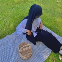 Gambar tikar piknik motif kotak ukuran 100x100 cm - pink dari ibun.store undefined 1 Tokopedia