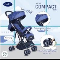 Gambar Stroller Pliko Compact S301 ( Cabin Size ) / Kereta Dorong Bayi - Black dari beautybabyshopdepok undefined 3 Tokopedia