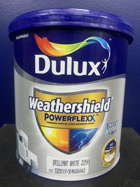 Gambar Cat Tembok Luar / Exterior Dulux Weathershield Powerflexx 2.5Ltr - Brilliant White dari TOKO CAT COLOUR SOLUTION undefined 1 Tokopedia