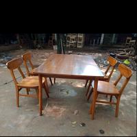 Gambar meja set kursi makan rotan minimalis murah kayu jati mebel indoor - Kursi standart dari Adajati meuble undefined 3 Tokopedia
