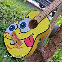 Gambar Gitar ukulele senar 4 spongebob - Tanpa Tas dari KYLA MUSIC undefined 2 Tokopedia