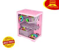 Gambar CASING PC GAMING KOMPUTER ARMAGGEDDON AQUARON FREE 3 FAN PINK dari Mitra Hoki Comindo undefined 1 Tokopedia