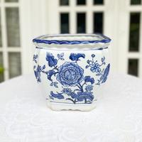 Gambar 1set Pot Keramik Biru Putih Sq dari limemintshop undefined 2 Tokopedia
