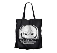 Gambar Tote bag anime HATSUNE MIKU peeker - VOCALOID 100% canvas - HITAM V2, NON RESLETING dari mangjapan undefined 2 Tokopedia