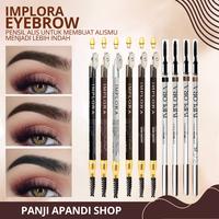 Gambar IMPLORA Eyebrow Pencil 2.5 Soft Brow Eye Pensil Alis Serut Rautan - 007 Dark Brown dari PANJI APANDI SHOP undefined 1 Tokopedia