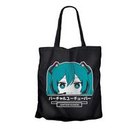 Gambar Tote bag anime HATSUNE MIKU peeker - VOCALOID 100% canvas - HITAM V2, NON RESLETING dari mangjapan undefined 1 Tokopedia