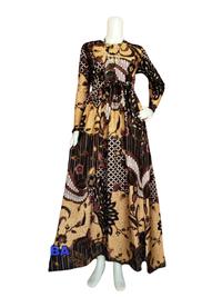 Gambar Gamis Batik Pekalongan SIZE M L XL Gamis Wanita Syari Modern Jumbo - M dari Elsico Store undefined 1 Tokopedia