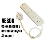 Gambar COLOKAN LISTRIK KAKI 3 ADAPTER KONVERTER TRAVEL Arab Saudi UMROH - 4 LUBANG dari AEBDG undefined 2 Tokopedia