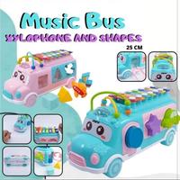 Gambar Mainan edukasi Music Bus Xylophone Puzzle Block 3in1 piano kolintang - Pink dari Victory Sagala undefined 1 Tokopedia