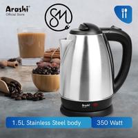 Gambar Ketel Listrik Arashi AKE-S1801 1.8 Liter teko elektrik ceret AKES1801 dari Sinar Matahari SM AMIN undefined 1 Tokopedia