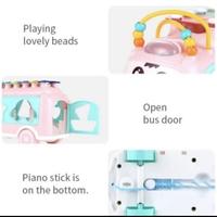 Gambar Mainan edukasi Music Bus Xylophone Puzzle Block 3in1 piano kolintang - Pink dari Victory Sagala undefined 2 Tokopedia