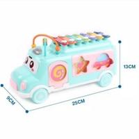 Gambar Mainan edukasi Music Bus Xylophone Puzzle Block 3in1 piano kolintang - Pink dari Victory Sagala undefined 4 Tokopedia