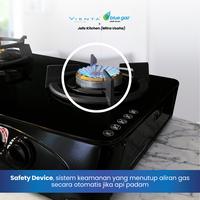 Gambar Kompor Portable Safety Timer Glassio Vienta Blue Gas safety divice dari Jafa Kitchen Vienta Yogya undefined 5 Tokopedia