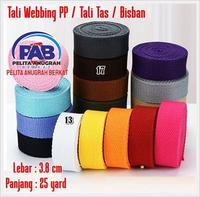Gambar Tali Webbing Tas Tebal / Tali Bisban Roll / Tali Webing PP Lebar 3,8cm - Lebar 3.8cm dari Pelita Anugrah Berkat Senen undefined 1 Tokopedia
