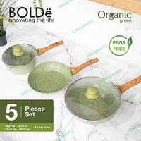 Gambar BOLDE ORGANiC GREEN Cookware Set 5 Pcs Wajan Panci ANTi BACTERiAL dari Xll Yoss undefined 1 Tokopedia