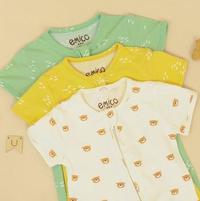 Gambar Emico Tencel Baby Romper Short Baju Anak Bayi Zipper Playsuit Halus - Honey, 0-6m dari gudangbarangshop22 undefined 5 Tokopedia