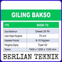 Gambar Gilingan Bakso Tempahan Mahkota MBM-70 Wajan 70 cm dari BERLIAN TEKNIK JKT undefined 2 Tokopedia