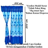 Gambar Gorden Serut Pintu Jendela ukuran 100x200 1 kg muat 5 pcs - GREEN TULIP, 100X200 dari Gorden Smokring Grosir undefined 2 Tokopedia
