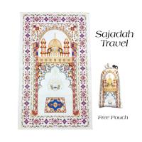 Gambar sajadah travel with pouch sajadah souvenir - 19biru dari Sajadah Official undefined 1 Tokopedia
