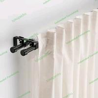 Gambar Tiang gorden double 120 -210 cm double curtain rod vitrase hordeng - Hitam dari Indomebel Furnishing undefined 4 Tokopedia