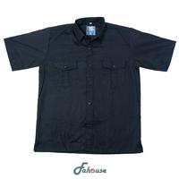 Gambar BASIC WORKSHIRT SHORT/kemeja polos lengan pendek hitam - Lengan Pendek, S dari Fahouse Store undefined 1 Tokopedia